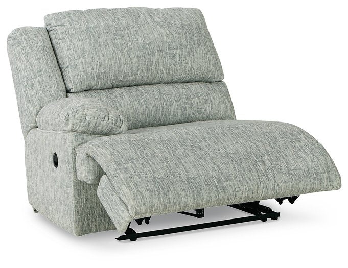 McClelland Reclining Sectional Loveseat with Console