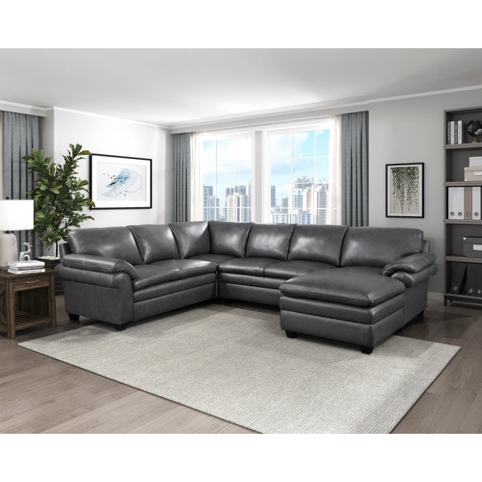 Exton Leather Sectional