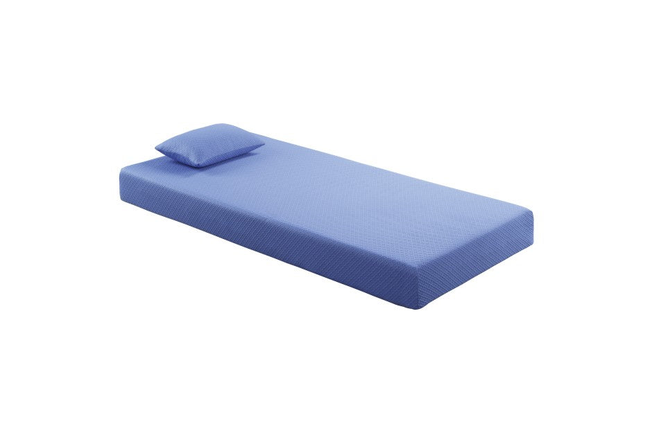 7'' Gel-Infused Memory Foam Blue-Leo Collection